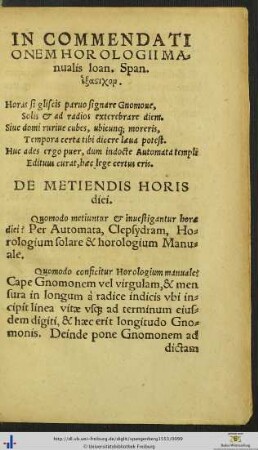 Horologium Manuale