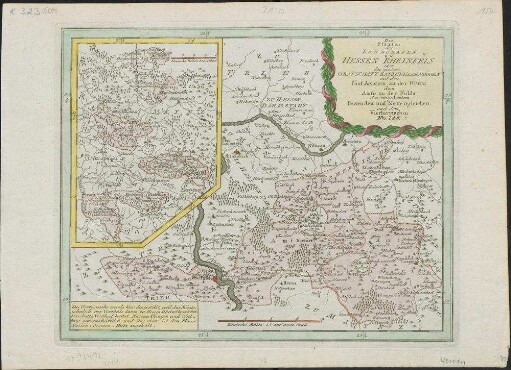 Die Staaten des Landgrafen zu Hessen Rheinfels oder die niedere Grafschaft Katzenellenbogen : mit den fünf Aemtern an der Werra, dem Amte an der Fulda, den zwey Aemtern Bowenden und Neuengleichen und dem Vierherrischen ; Nro. 246