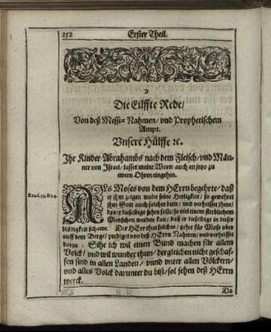 Die Eilffte Rede, Von deß Messiae Nahmen und Prophetischem Ampt