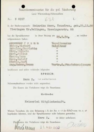 Merz, Heinrika