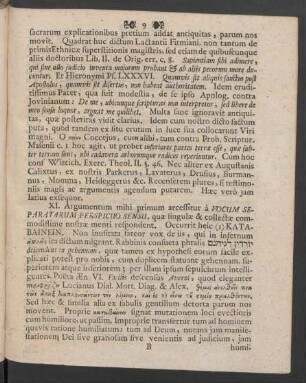 XI. [Argumentum primum]