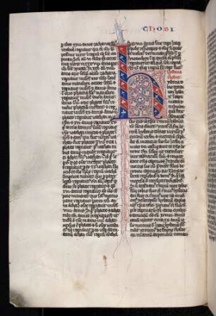 Zierinitiale: H(ystoria), Fleuronné, vegetabiles Ornament
