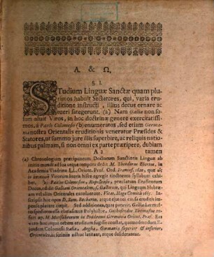 Georgi[i] Henrici Goetzi[i], D. P. & Superint. Annaemontani. Princeps Hebraice Doctus : Juventuti Scholasticae Primae Classis, In Lyceo Annaebergensi, Studiis operanti, ad imitandum propositus