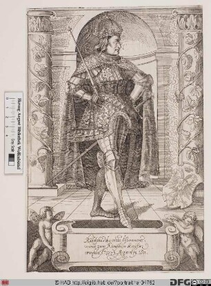 Bildnis Rudolf I. von Habsburg, deutscher König (reg. 1273-91)