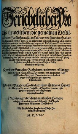 Gerichtlicher Process