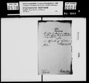 Bericht des Virneburger Amtmanns Johann Ernst Gnüge über die Inaugenscheinnahme des zwischen Münk und Lind strittigen Weidgangs und über andere amtliche Angelegenheiten.