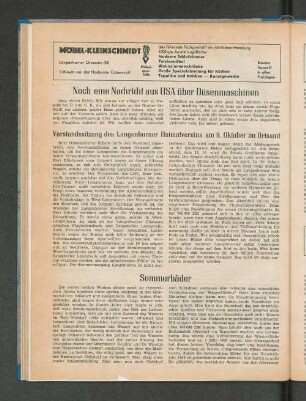 Vorstandssitzung des Langenhorner Heimatvereins am 9. Oktober im Ortsamt