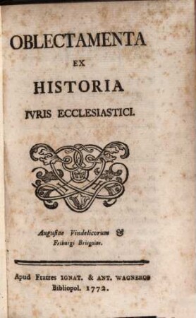 Oblectamenta ex historia iuris ecclesiastici