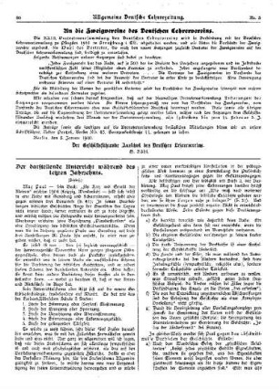 Der darstellende Unterricht während des letzten Jahrzehnts : (Schluß)