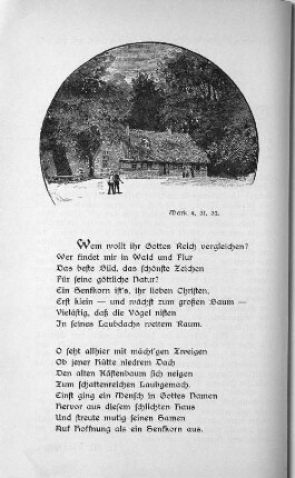 Gedicht: "Wem wollt ihr Gottes Reich vergleichen?"
