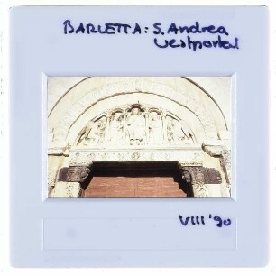 Barletta, S. Andrea : Außenansicht, Westportal