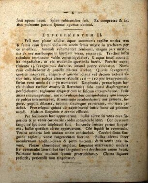 Dissertatio inauguralis medica sistens experimenta quaedam in animalibus aqua suffocatis instituta cum corollariis annexis