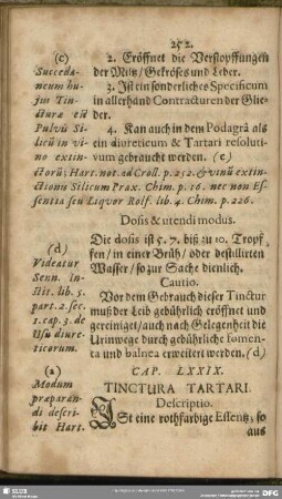 Cap. LXXIX. Tinctura Tartari