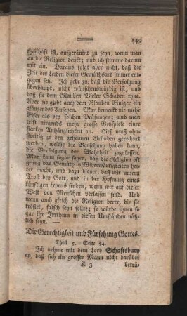 Die Gerechtigkeit und Fürsehung Gottes