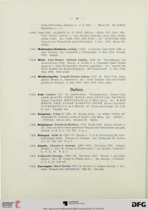 [Italien, Scheiz, Niederlande] (Nr. 1450-1547)