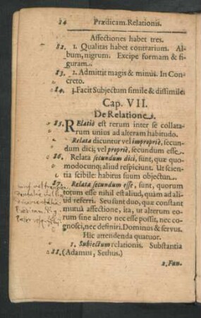 Cap. VII. De Relatione.