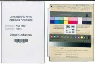 Entnazifizierung Johannes Dauben , geb. 02.04.1913 (Webmeister)