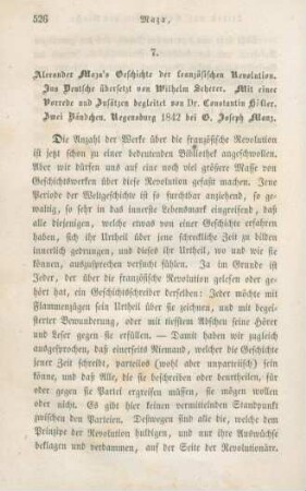 526-534 [Rezension] Scherer, Wilhelm, Alexander Maza's Geschichte der französischen Revolution