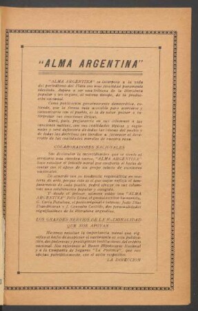 "Alma Argentina"