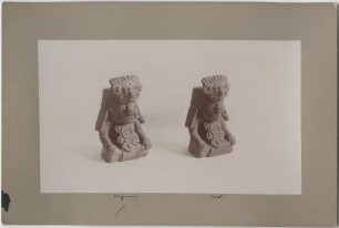 Figurengefäß. Original und Abguß.