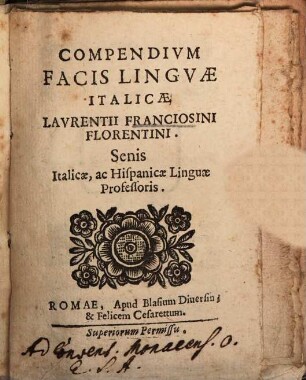 Compendium facis linguae italicae