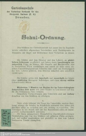 Schul-Ordnung