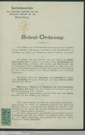 Schul-Ordnung