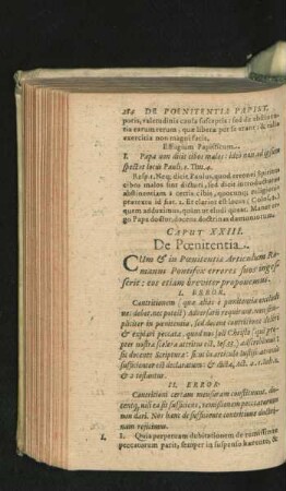 Caput XXIII. De Poenitentia.