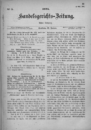 No. 5. 30. Januar 1875