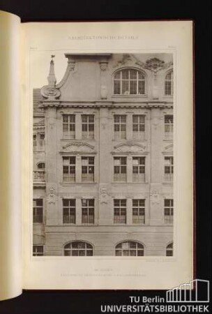 Tafel 91. München. Neue Schule am Bavariaring - Fassadendetail