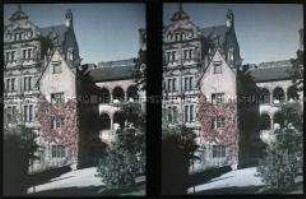 Blick in den Schlosshof von Schloss Heidelberg