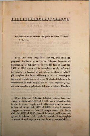 Annotazioni alla topografia atmosferica della statistica italiana teorica e pratica del cav. avv. Luigi Guala