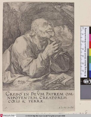 [Der Heilige Petrus als Büßer; St. Petrus; Apostel Petrus]