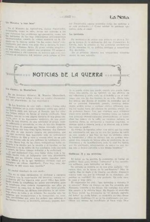 Noticias de la guerra