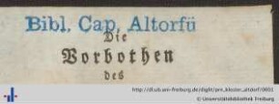 [Provenienz]: Kapuzinerkloster 