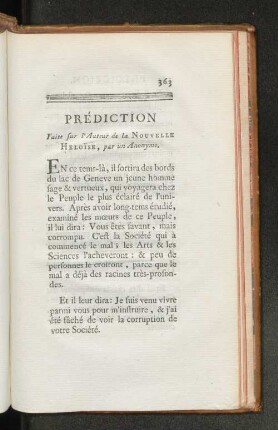 Prédiction