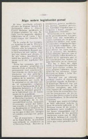 Algo sobre legislación penal