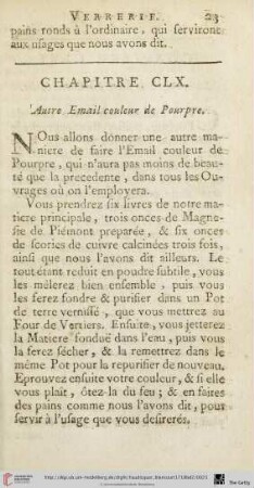 Chapitre CLX