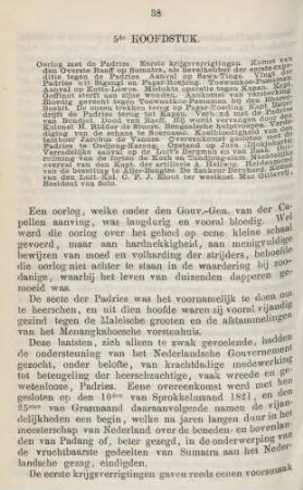 5de hoofdstuk. Oorlog met de Padries. ...
