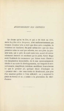 Avertissement des éditeurs