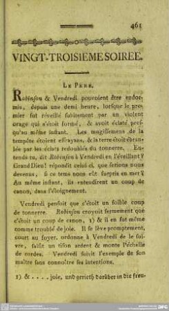 Vingt-Troisieme Soiree