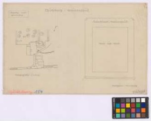 Gutzberg (Landkreis Nürnberg): Fränkisches Bauernhaus (erbaut 1605). Lageplan