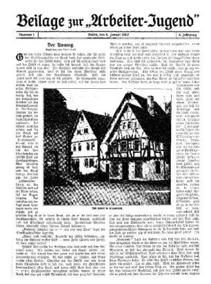Der Umweg : [Beilage zur "Arbeiter-Jugend"]