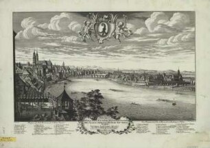 Ansicht von Basel, Kupferstich, 1743