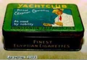 Blechdose für 50 CIGARETTES "YACHTCLUB" CONSTANTIN ZALEAKOS FILS, CAIRO