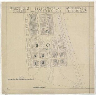 Belegungspläne Urnenhain II (kartoniert) Südwestkrichhof Stahnsdorf - Gartenblock I,II, Feld 1-8 Reihenstellen, Feld 9-12,12a und 13 Wahlstellen