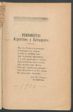 Periodistas argentinos y extranjeros