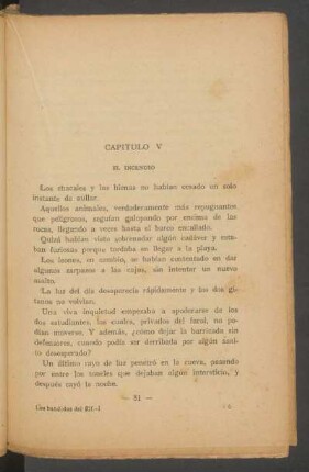 Capítulo V - El incendio
