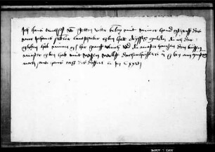 Hans Truchsess von Stetten, Ritter, quittiert über 30 fl., die er zu einer Zahlung an Meister Hans den Büchsenmeister dargeliehen hat.