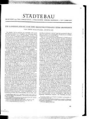 25.1930: Städtebau : Zeitschrift der Deutschen Akademie für Städtebau, Reichs- und Landesplanung